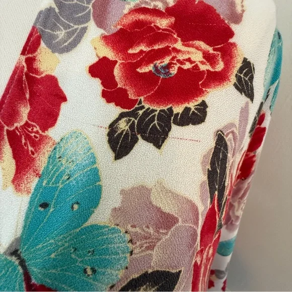 L.I.F.E. Love Is For Eternity Floral Kimono Duster Oversized L - Picture 9 of 9